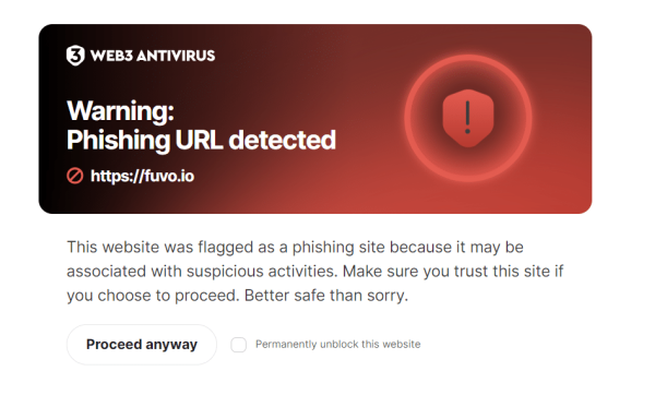 Fuvo.io shows signs of phishing scam targeting valuable crypto and NFTS Fuvo.io shows signs of phishing scam targeting valuable crypto and NFTS